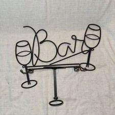 Estante para vino, barra de montaje en pared de metal segunda mano  Embacar hacia Mexico