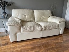 Seater leather sofa for sale  WICKFORD