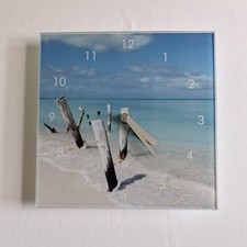 Wanduhr glas 20x20cm gebraucht kaufen  Annaberg-Buchholz, Mildenau