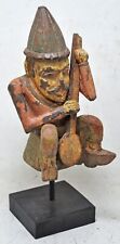 Figurita De Madera Vintage De Hombre Músico Original Tallada A Mano Pintada, usado comprar usado  Enviando para Brazil