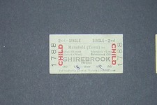 Rail ticket mansfield for sale  STOCKPORT