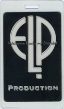 EMERSON LAKE PALMER 1996 LAMINADO BACKSTAGE PASS PRODUÇÃO ELP comprar usado  Enviando para Brazil