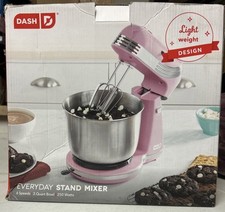 Misturador elétrico Dash DCSM250 6 velocidades com tigela de aço inoxidável 3 qt - Rosa comprar usado  Enviando para Brazil