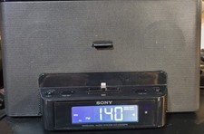 Rádio Sony iPhone sistema de encaixe de áudio pessoal despertador ICF-CS15iP Megabass comprar usado  Enviando para Brazil
