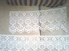 Wide guipure lace.two for sale  DURHAM