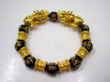 Pulseira Pixiu Mantra Mala Conta Talismã Bola Sorte Feng Shui Dragão Amuleto Tailandês comprar usado  Enviando para Brazil