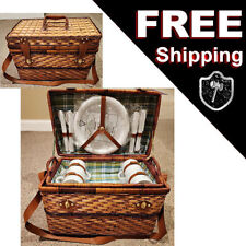 Vintage wicker picnic for sale  Glen Mills