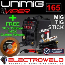 UNIMIG VIPER Multi 165 Mig Tig Stick soldador +tocha, gás sem gás sinérgico U11006K comprar usado  Enviando para Brazil