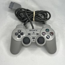 Controle oficial Sony PlayStation 1 PS1 Dual Shock cinza analógico fabricante de equipamento original SCPH-1200 comprar usado  Enviando para Brazil