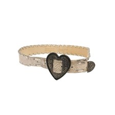 Cinto de couro vintage anos 90 com fivela de coração 31" gravado ocidental feito na Itália Y2K branco comprar usado Cinto de couro vintage anos 90 com fivela de coração 31" gravado ocidental feito na Itália Y2K branco comprar usado  Enviando para Brazil