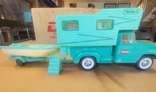 BUDDY L CAMPER TRUCK, TRAILER, BARCO JEANNIE B, AÇO PRENSADO comprar usado  Enviando para Brazil
