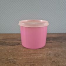 Ancien bidon rose Tupperware avec couvercle récipient de rangement pot rétro comprar usado  Enviando para Brazil