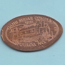 C] Oahu Sugar Company ~ Puuloa #7 ~ Trem / Locomotiva / Motor ~ 1901 ~ Havaí comprar usado  Enviando para Brazil