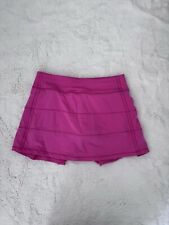 Falda Lululemon Pace Rival MR Tenis Pickleball 6 Mujer Rosa Sónico Skort *Nueva* segunda mano  Embacar hacia Argentina