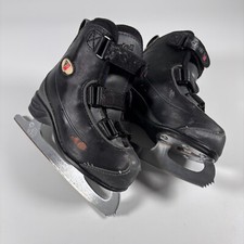 Usado, Boneco Riedell patins de gelo infantil juvenil tamanho 9J, GS (Graf Stil) figura lâminas preto comprar usado  Enviando para Brazil