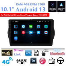 Rádio estéreo veicular GPS Android 13 4GB 32GB Android 10,1"" para Fiat Fiorino / Citroen Nemo comprar usado  Enviando para Brazil