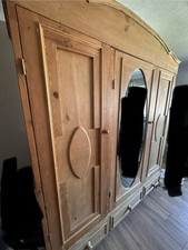 Solid pine wardrobe for sale  WIGAN