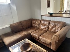 Real leather corner for sale  TIVERTON