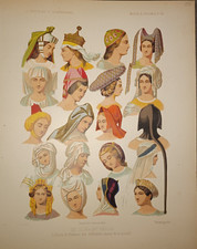 Lithographie mode costumes d'occasion  France