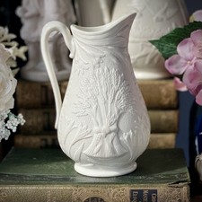 Antique white jug for sale  HALIFAX