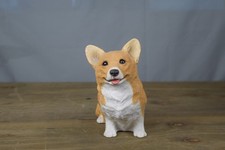 Estatueta de cachorro Pembroke galês Corgi estátua de resina branca bronzeada feita nos EUA comprar usado  Enviando para Brazil