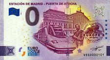 Billete cero euros - 0 euros - España - Estación de Madrid - Puerta de Atocha 22-1 segunda mano  Embacar hacia Argentina