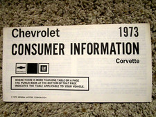 1973 corvette factory for sale  Canfield