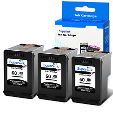 Cartucho de tinta preta 3x para HP 60 XL 60XL Photosmart C4610 C4650 C4685 D110a D110b comprar usado  Enviando para Brazil