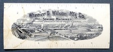 Usado, 1800's Antiga MÁQUINA DE COSTURA WHEELER WILSON Cartão Comercial Vitoriano / SKOWHEGAN ME comprar usado  Enviando para Brazil
