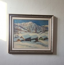 Quadro olio cartoncino usato  Torino