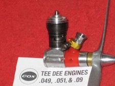 EX VINTAGE COX TEE DEE TD .051 051 MODELO BRILHANTE MOTOR DE AVIÃO wPROP comprar usado  Enviando para Brazil