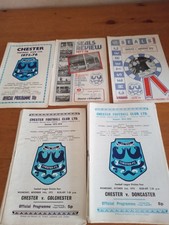 Chester football programmes for sale  LEEDS