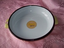 Plat emaillé jaune d'occasion  Fraisses