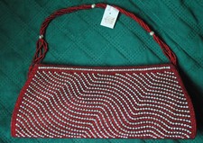 Używany, Torebka wizytowa wyszywana koralikami - Beaded Handbag na sprzedaż  PL