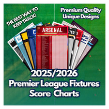 Premier league fixtures for sale  MITCHAM