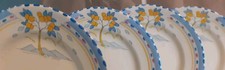 Burleigh Ware: Conjunto de quatro pratos de 8 polegadas: limoeiro: formato zênite: art déco, usado comprar usado  Enviando para Brazil