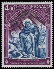 MÔNACO 963 - Cruz Vermelha Nacional "São Bernardo de Siena" (pc38946) comprar usado  Enviando para Brazil