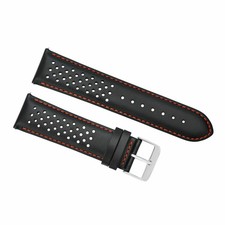 20 MM PARA PULSEIRA DE COURO PERFURADA TAG HEUER CARRERA LIBERAÇÃO RÁPIDA PRETA comprar usado  Enviando para Brazil