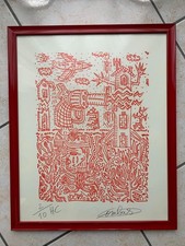 Lithographie robert combas. d'occasion  Bar-sur-Aube
