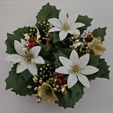 Vintage holly poinsettia for sale  WHITLEY BAY