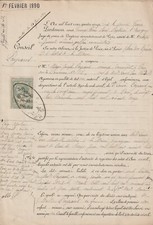 Antique documents. 1890 d'occasion  Expédié en Belgium