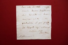 Autografo carlo matteucci usato  Italia