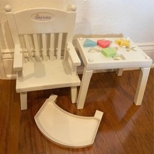 Boneca American Girl Bitty Baby cadeira alta conjunto de formas de mesa de atividade sem círculo HTF comprar usado  Enviando para Brazil