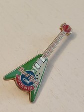 Usado, Broche Hard Rock Cafe Phoenix Flying V verde branco vermelho guitarra acabamento dourado comprar usado  Enviando para Brazil