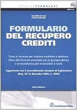 Formulario del recupero usato  Italia