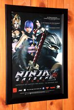 Ninja Gaiden II 2 Xbox 360 PS3 Antigo Raro Promo Pequeno Pôster/Página de Anúncio Emoldurada. comprar usado  Enviando para Brazil