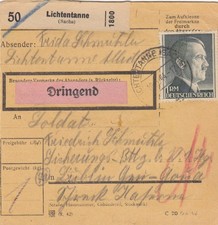 Judaika paketkarte lichtentann gebraucht kaufen Judaika paketkarte lichtentann gebraucht kaufen  Köngen