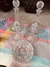 Glass decanter set for sale  BODMIN