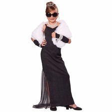 Usado, Fantasia de filme diva tapete vermelho Audrey anos 60 celebridade criança meninas XS comprar usado  Enviando para Brazil