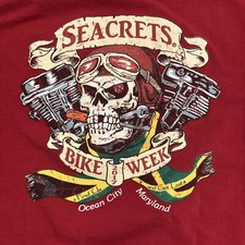 Camiseta Seacrets Ocean City Maryland Bike Week 2017 Tamanho M Vermelha comprar usado  Enviando para Brazil